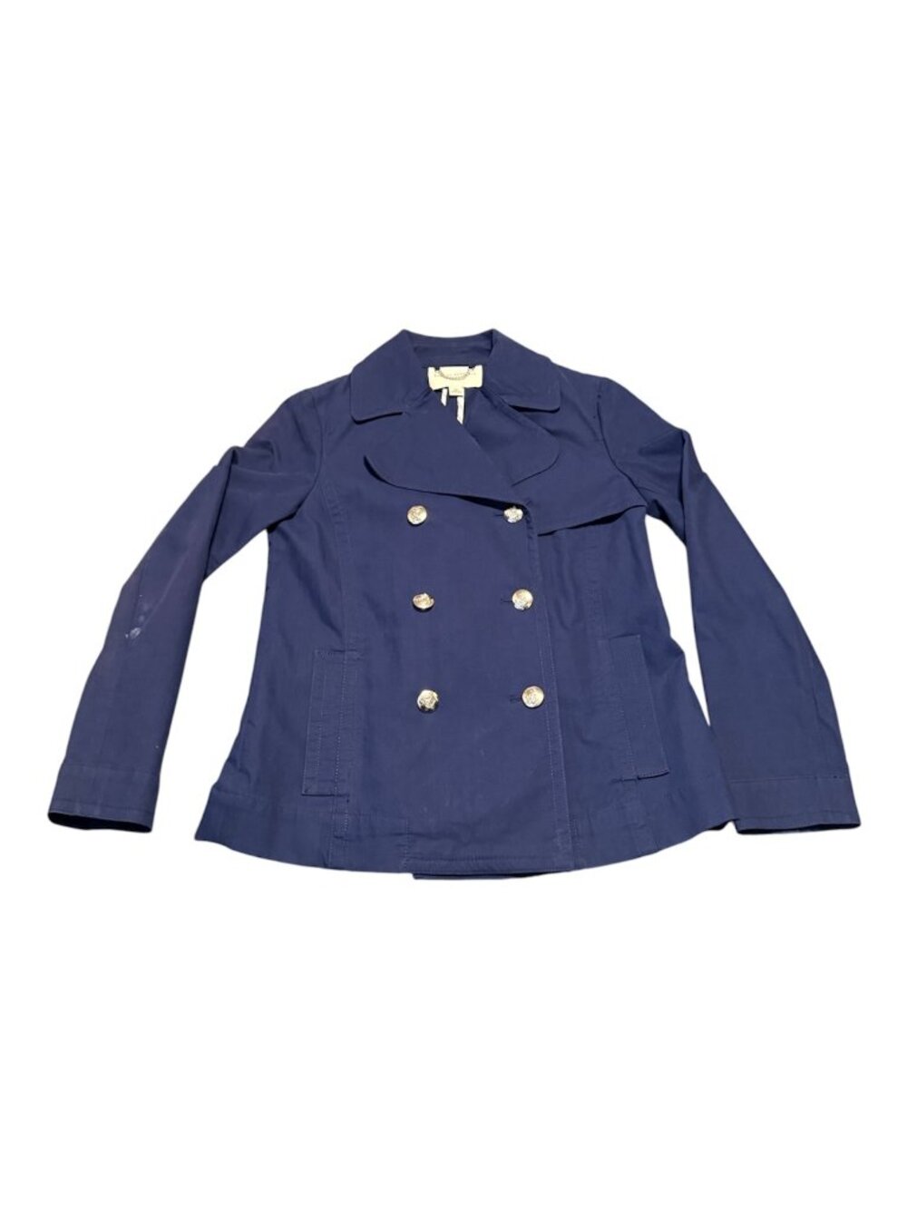 Banana Republic Women's Button Coat Sz: Xs 100% Cotton Navy